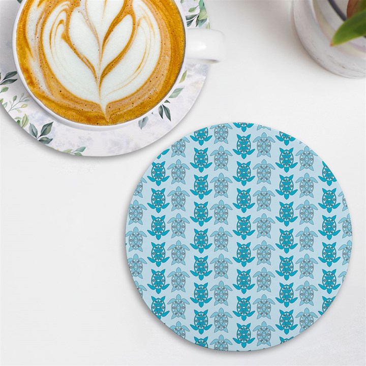 Sea Turtle Sea Animal UV Print Round Tile Coaster