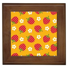 Strawberry Framed Tile by Dutashop