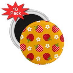 Strawberry 2 25  Magnets (10 Pack)  by Dutashop