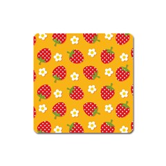 Strawberry Square Magnet by Dutashop