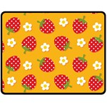 Strawberry Fleece Blanket (Medium) 60 x50  Blanket Front