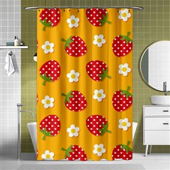 Strawberry Shower Curtain 48  X 72  (small)  by Dutashop