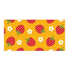 Strawberry Satin Wrap 35  X 70  by Dutashop