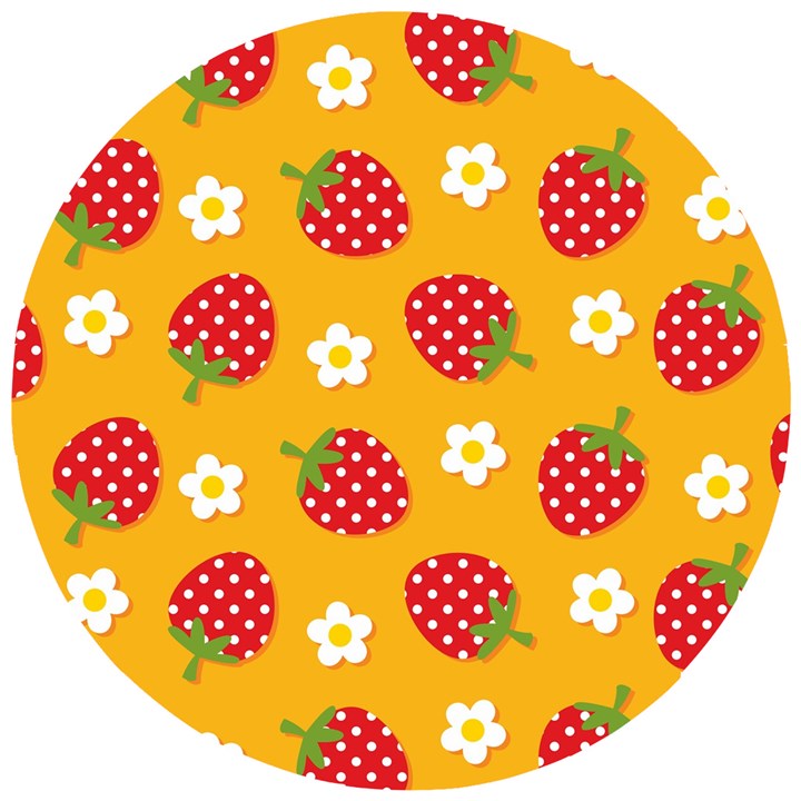 Strawberry Wooden Puzzle Round