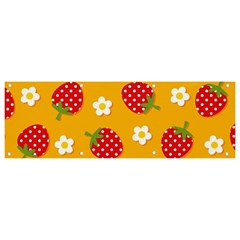 Strawberry Banner And Sign 9  X 3  by Dutashop