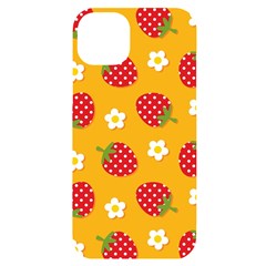 Strawberry Iphone 14 Plus Black Uv Print Case by Dutashop