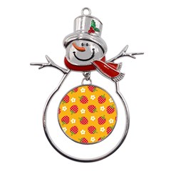 Strawberry Metal Snowman Ornament by Dutashop