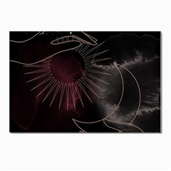 Universal Balance Moon Abstract Star Sun Universe Postcard 4 x 6  (pkg Of 10) by Modalart