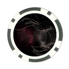 Universal Balance Moon Abstract Star Sun Universe Poker Chip Card Guard by Modalart