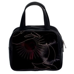 Universal Balance Moon Abstract Star Sun Universe Classic Handbag (two Sides) by Modalart