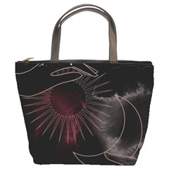 Universal Balance Moon Abstract Star Sun Universe Bucket Bag by Modalart