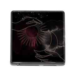 Universal Balance Moon Abstract Star Sun Universe Memory Card Reader (square 5 Slot) by Modalart