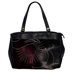 Universal Balance Moon Abstract Star Sun Universe Oversize Office Handbag (2 Sides) by Modalart