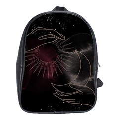 Universal Balance Moon Abstract Star Sun Universe School Bag (xl) by Modalart