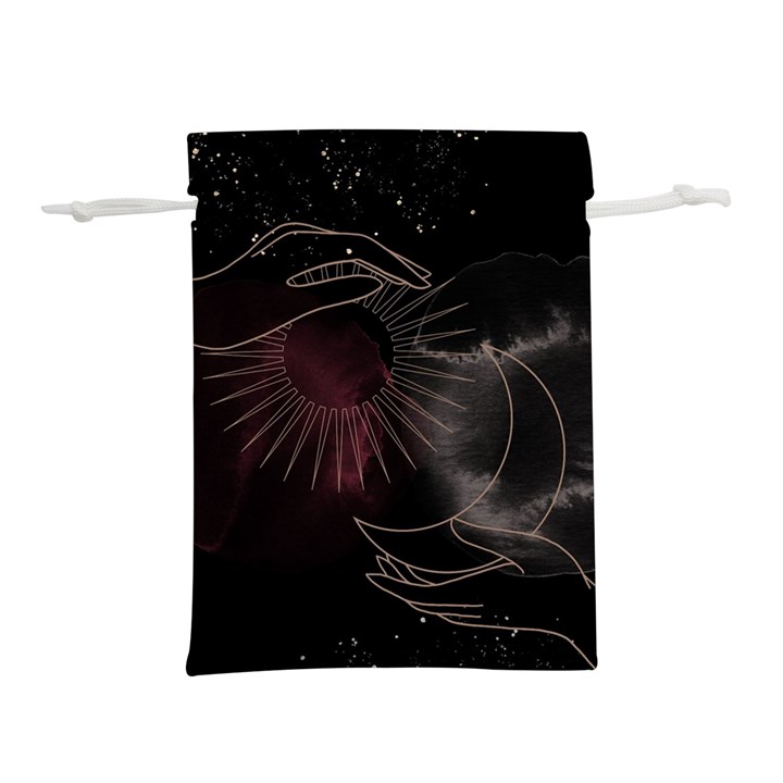 Universal Balance Moon Abstract Star Sun Universe Lightweight Drawstring Pouch (M)