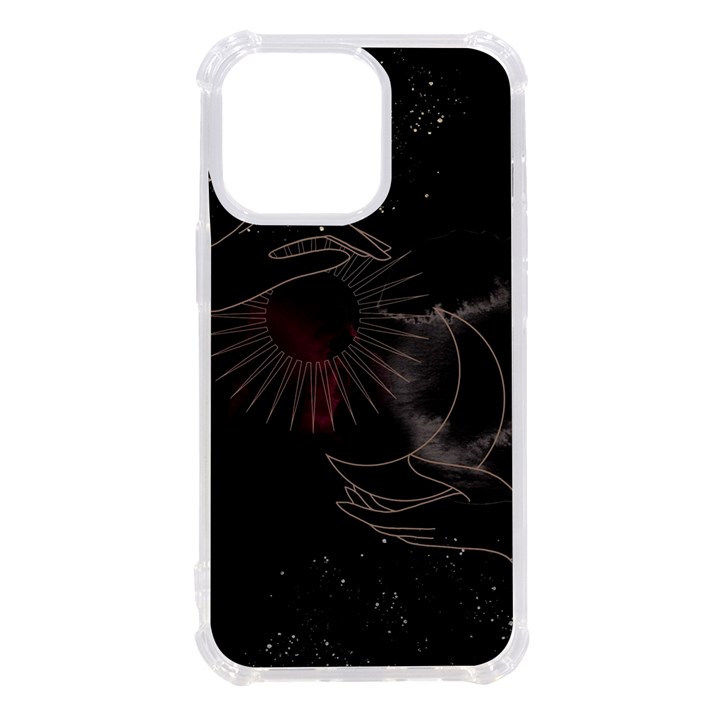 Universal Balance Moon Abstract Star Sun Universe iPhone 13 Pro TPU UV Print Case