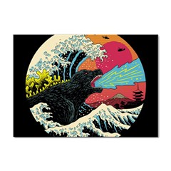 Retro Wave Kaiju Godzilla Japanese Pop Art Style Sticker A4 (10 Pack) by Modalart