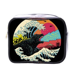 Retro Wave Kaiju Godzilla Japanese Pop Art Style Mini Toiletries Bag (one Side) by Modalart