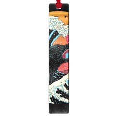 Retro Wave Kaiju Godzilla Japanese Pop Art Style Large Book Marks by Modalart