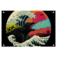 Retro Wave Kaiju Godzilla Japanese Pop Art Style Banner And Sign 6  X 4  by Modalart