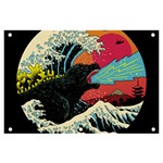 Retro Wave Kaiju Godzilla Japanese Pop Art Style Banner and Sign 6  x 4  Front