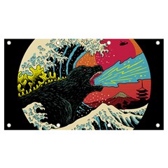 Retro Wave Kaiju Godzilla Japanese Pop Art Style Banner And Sign 7  X 4  by Modalart