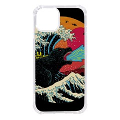 Retro Wave Kaiju Godzilla Japanese Pop Art Style Iphone 14 Tpu Uv Print Case by Modalart