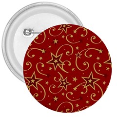 Christmas Texture Pattern Red Craciun 3  Buttons