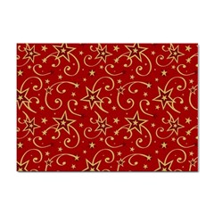 Christmas Texture Pattern Red Craciun Sticker A4 (10 Pack) by Sarkoni