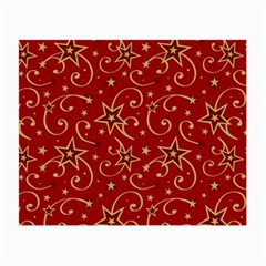 Christmas Texture Pattern Red Craciun Small Glasses Cloth (2 Sides) by Sarkoni