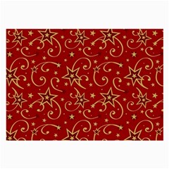 Christmas Texture Pattern Red Craciun Large Glasses Cloth by Sarkoni