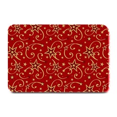 Christmas Texture Pattern Red Craciun Plate Mats by Sarkoni