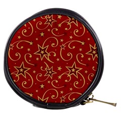 Christmas Texture Pattern Red Craciun Mini Makeup Bag by Sarkoni