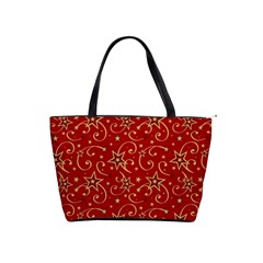 Christmas Texture Pattern Red Craciun Classic Shoulder Handbag by Sarkoni