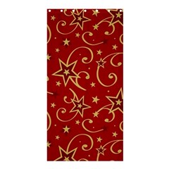 Christmas Texture Pattern Red Craciun Shower Curtain 36  X 72  (stall)  by Sarkoni