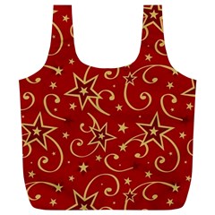 Christmas Texture Pattern Red Craciun Full Print Recycle Bag (xl) by Sarkoni