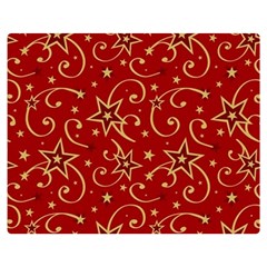 Christmas Texture Pattern Red Craciun Two Sides Premium Plush Fleece Blanket (medium) by Sarkoni