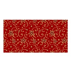 Christmas Texture Pattern Red Craciun Satin Shawl 45  X 80  by Sarkoni