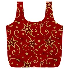 Christmas Texture Pattern Red Craciun Full Print Recycle Bag (xxl) by Sarkoni