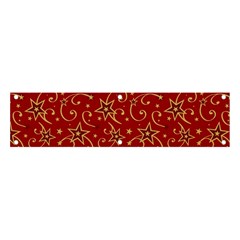 Christmas Texture Pattern Red Craciun Banner And Sign 4  X 1  by Sarkoni