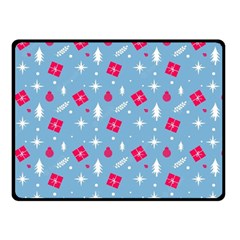 Christmas  Xmas Pattern Vector With Gifts And Pine Tree Icons Fleece Blanket (Small)