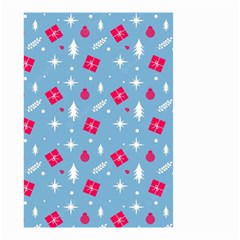 Christmas  Xmas Pattern Vector With Gifts And Pine Tree Icons Small Garden Flag (Two Sides)