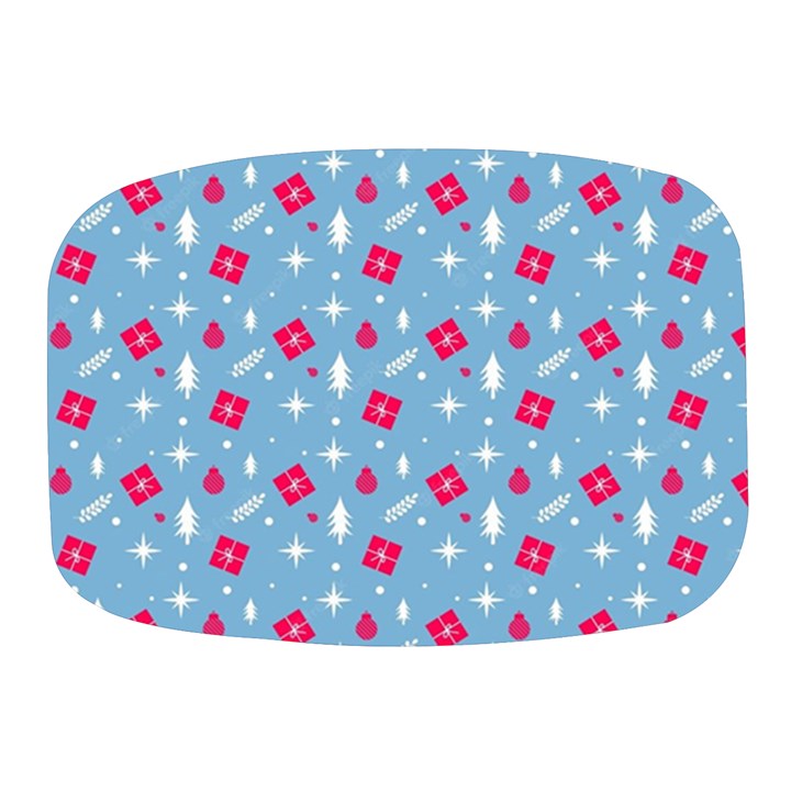 Christmas  Xmas Pattern Vector With Gifts And Pine Tree Icons Mini Square Pill Box