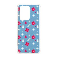 Christmas  Xmas Pattern Vector With Gifts And Pine Tree Icons Samsung Galaxy S20 Ultra 6.9 Inch TPU UV Case