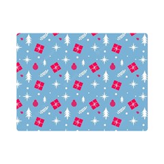 Christmas  Xmas Pattern Vector With Gifts And Pine Tree Icons Premium Plush Fleece Blanket (Mini)