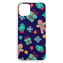 Christmas Texture New Year Background Trees Retro Pattern Iphone 12/12 Pro Tpu Uv Print Case by Sarkoni