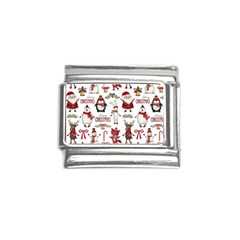 Christmas Characters Pattern Italian Charm (9mm) by Sarkoni