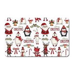 Christmas Characters Pattern Magnet (rectangular) by Sarkoni