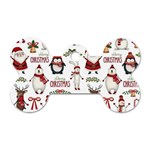 Christmas Characters Pattern Dog Tag Bone (One Side) Front