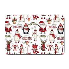 Christmas Characters Pattern Small Doormat by Sarkoni